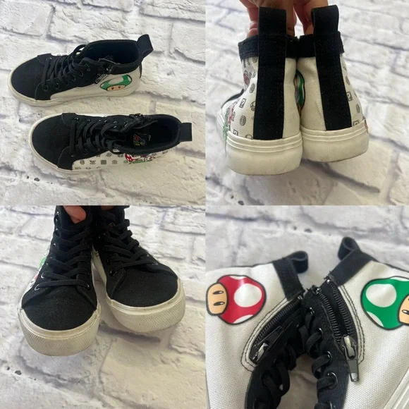 Mario Kart Boys’ High Top Sneakers,‎ Sizes 12 - Picture 16 of 17